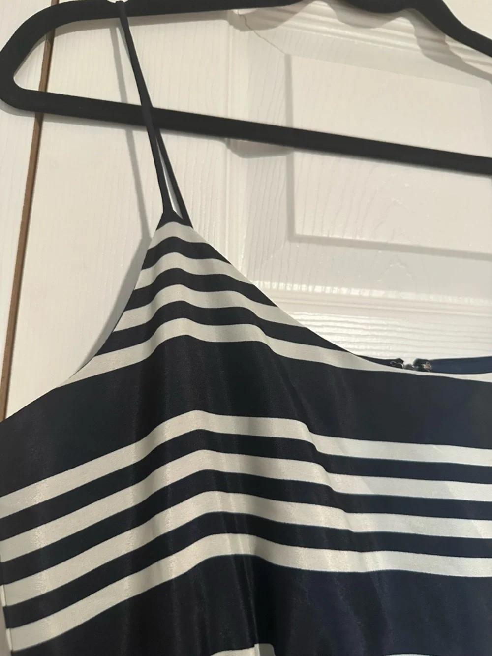 J Crew Navy & Cream Spaghetti Strap Dress - Picture 10 of 11